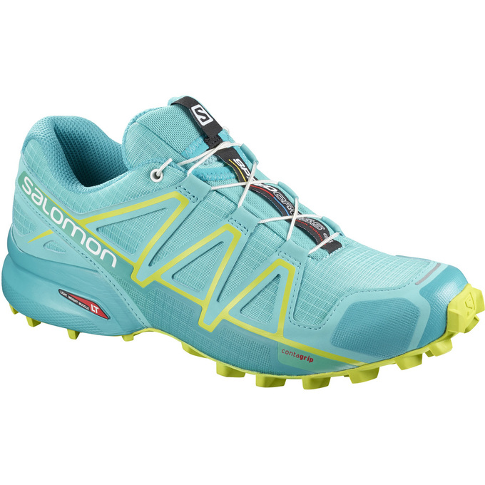 Zapatillas Trail Running Salomon Mujer Turquesa Claro - Salomon Argentina SPEEDCROSS 4 W ,279641-VTJ